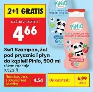 3w1 Szampon, żel pod prysznic i płyn do kąpieli Pinio