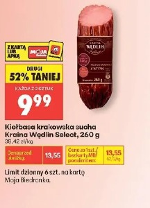 Kiełbasa krakowska sucha Kraina Wędlin Select