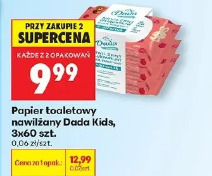 Papier toaletowy nawilżany Dada Kids, 3x60 szt.