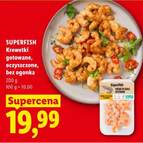Superfish Krewetki gotowane, oczyszczone, bez ogonka