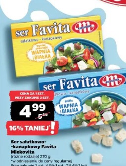 Ser sałatkowo-kanapkowy Favita Mlekovita