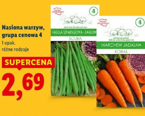 Nasiona warzyw, grupa cenowa 4
