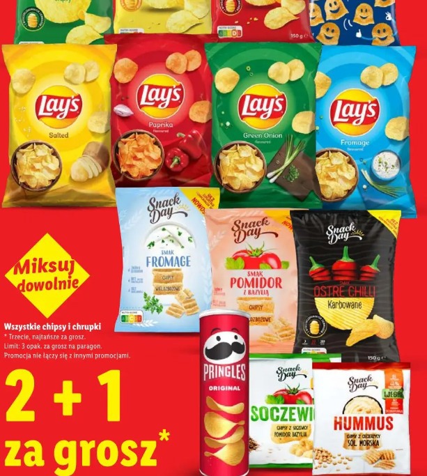 Wszystkie chipsy i chrupki