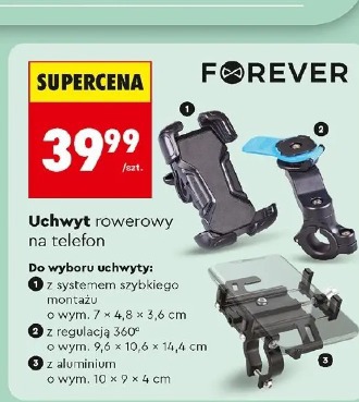 Uchwyt rowerowy na telefon Forever