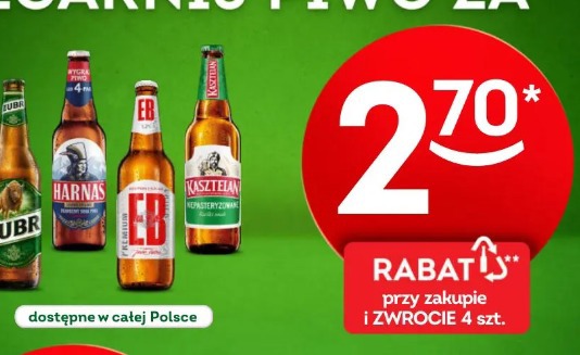 Piwo Żubr, Harnas, EB, Kasztelan