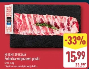 Żeberka wieprzowe paski