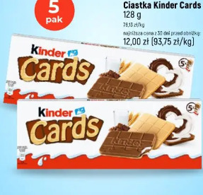 Ciastka Kinder Cards