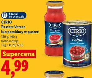 Cirio Passata Verace lub pomidory w puszce