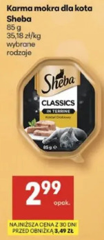 Karma mokra dla kota Sheba