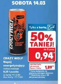 Crazy Wolf Napój energetyzujący