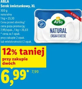 Arla Serek śmietankowy, XL