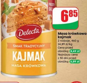 Masa krówkowa kajmak Delecta