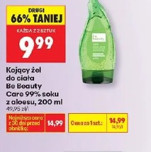 Kojący żel do ciała Be Beauty Care 99% soku z aloesu
