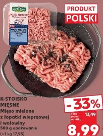 Mięso mielone z łopatki wieprzowej i wołowiny K-Stoisko Mięsne