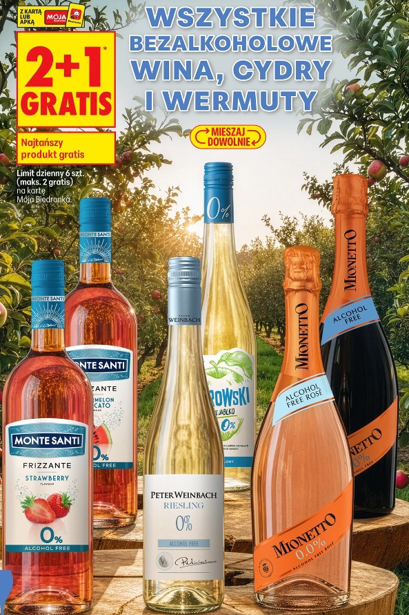 Wszystkie bezalkoholowe wina, cydry i wermuty