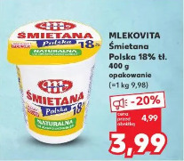 Mlekovita Śmietana Polska 18% tł.
