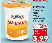 Piątnica Śmietana 18% tł.