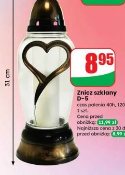 Znicz szklany D-5