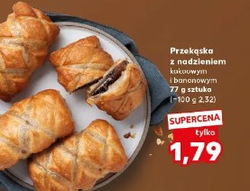 Przekąska z nadzieniem kakaowym bananowym