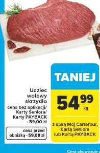 Udziec wołowy skrzydło