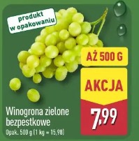 Winogrona zielone bezpestkowe