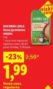 Kuchnia Lidla Kasza jęczmienna wiejska