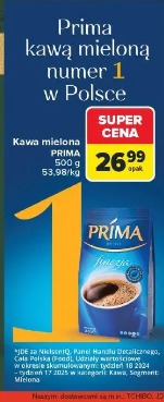Kawa mielona Prima