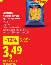 Combino Makaron farfalle z pszenicy durum