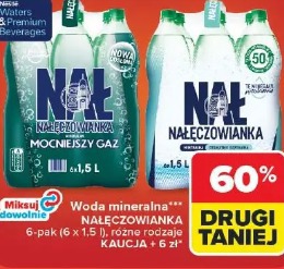 Woda mineralna Nałęczowianka mocniejszy gaz, Nałęczowianka