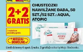 Chusteczki nawilżane Dada, 50 szt./52 szt.: Aqua, Atopic