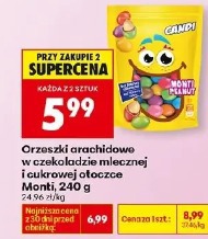 Orzeszki arachidowe w czekoladzie mlecznej i cukrowej otoczce Monti, 240 g