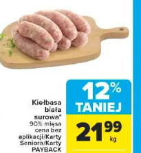 Kiełbasa biała surowa