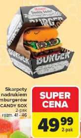 Skarpety z nadrukiem hamburgerów CANDY SOX