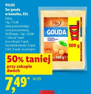 PILOS Seer gouda w kawałku, XXL