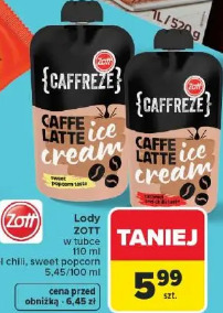 Lody Zott w tubce Caffreze