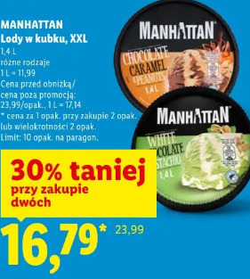 Manhattan Lody w kubku, XXL