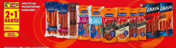 Wszystkie paczkowane kabanosy