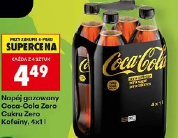 Napój gazowany Coca-Cola Zero Cukru Zero Kofeiny