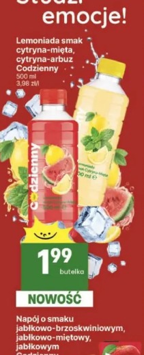 Lemoniada smak cytryna-mięta, cytryna-arbuz Codzienny