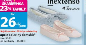 Inextenso Kapcie baleriny damskie