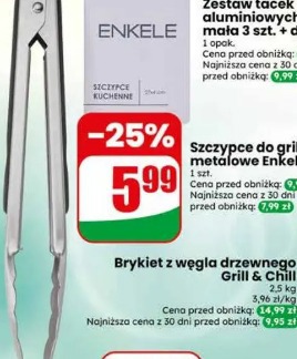 Szczypce do grilla metalowe Enkele