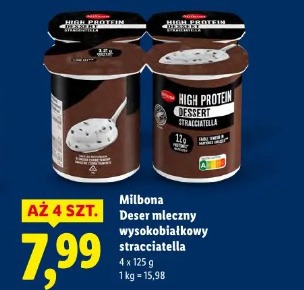 Milbona Deser mleczny wysokobiałkowy stracciatella