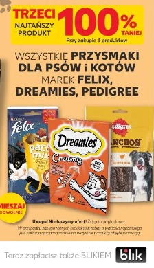 Wszystkie przysmaki dla psów i kotów marek Felix, Dreamies, Pedigree