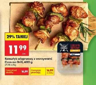 Szaszłyk wieprzowy z warzywami Czas na Grill