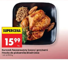 Kurozak faszerowany kaszą i grzybami Prosto do piekarnika Biedronka