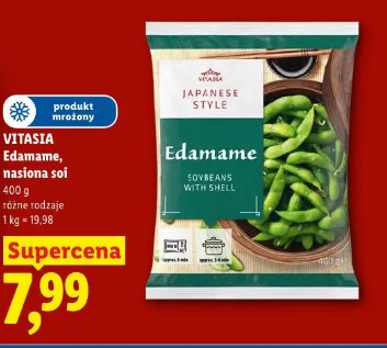 Vitasia edamame, nasiona soi