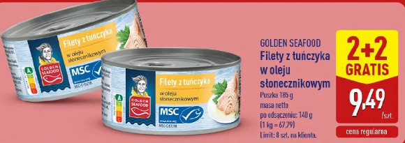 Golden Seafood Filety z tuńczyka w oleju słonecznikowym