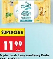 Papier toaletowy waniliowy Dada Kids, 3x60 szt.