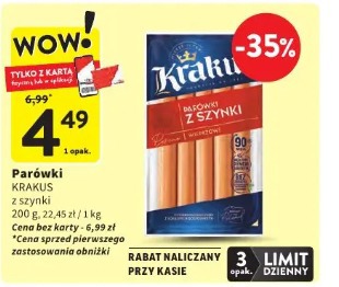 Parówki Krakus z szynki