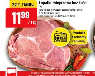 Łopatka wieprzowa bez kości